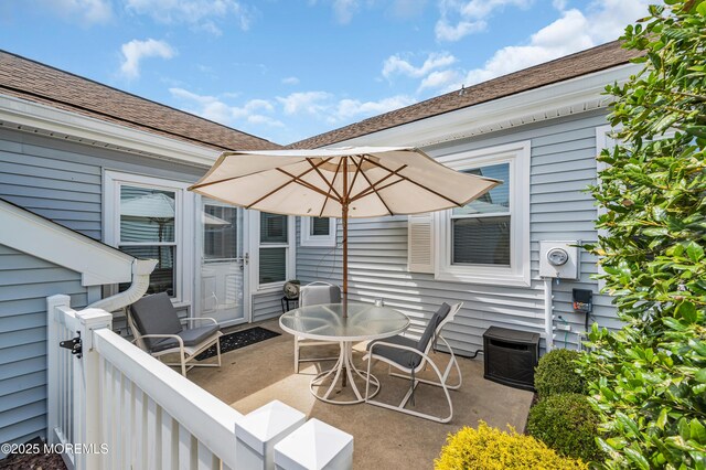 83 Parkway Dr Unit E, Freehold, NJ 07728 - view of patio featuring outdoor dining area