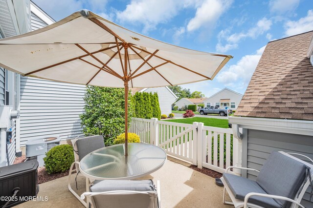 83 Parkway Dr Unit E, Freehold, NJ 07728 - view of patio featuring outdoor dining area