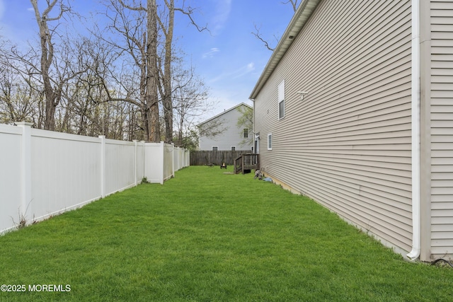 89 Orchard St, Freehold, NJ 07728 - view of yard featuring a fenced backyard