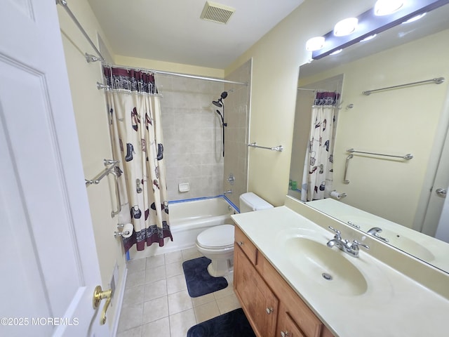 3 Great Beds Way S, Amboy, NJ 08879 - bathroom featuring tile patterned floors, shower / tub combo with curtain, vanity, and toilet