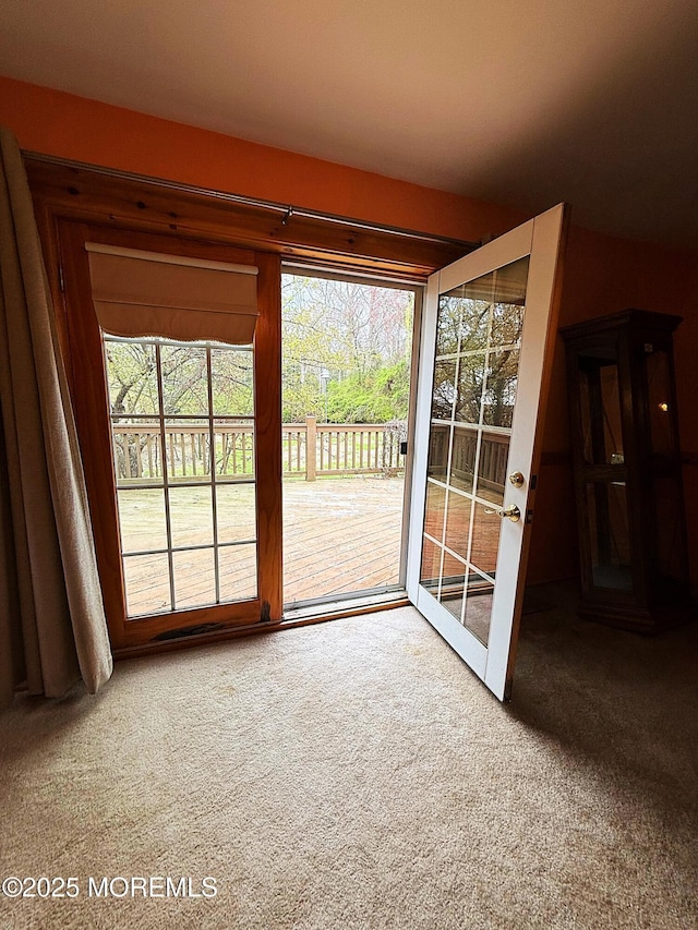 entryway featuring carpet
