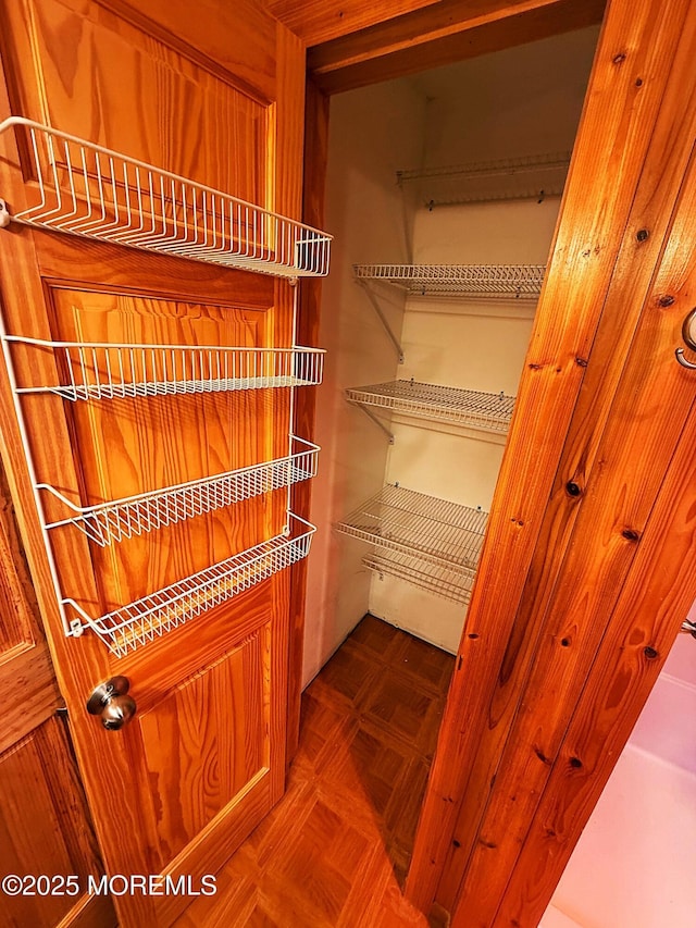 view of storage area