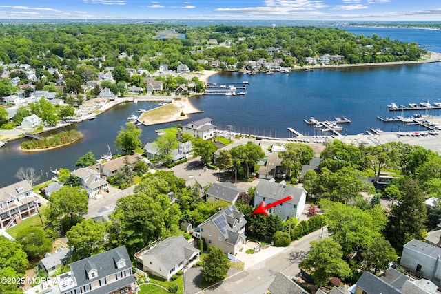 1427 Summit Ave, Toms River, NJ 08753 - aerial perspective of suburban area featuring a large body of water