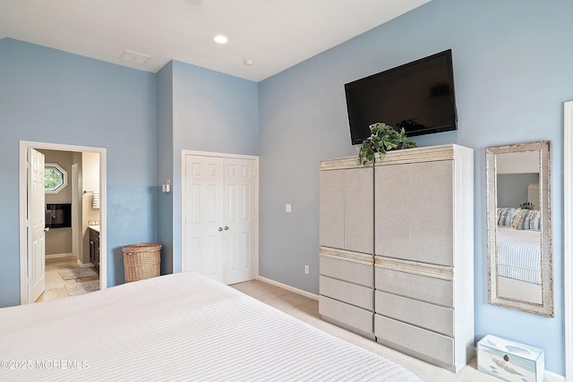 1427 Summit Ave, Toms River, NJ 08753 - bedroom with baseboards and ensuite bathroom