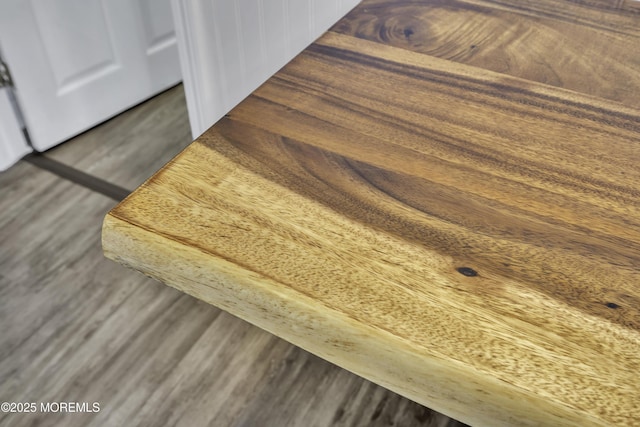 details featuring wood finished floors