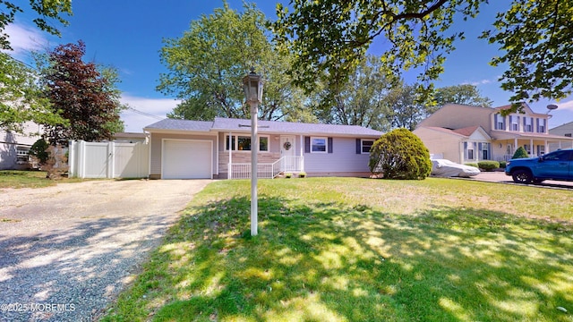 18 Forest Valley Dr, Toms River, NJ 08755 - ranch-style house with a garage, asphalt driveway, and a gate