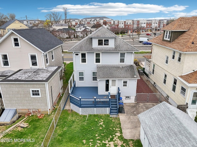 bird's eye view featuring a residential view