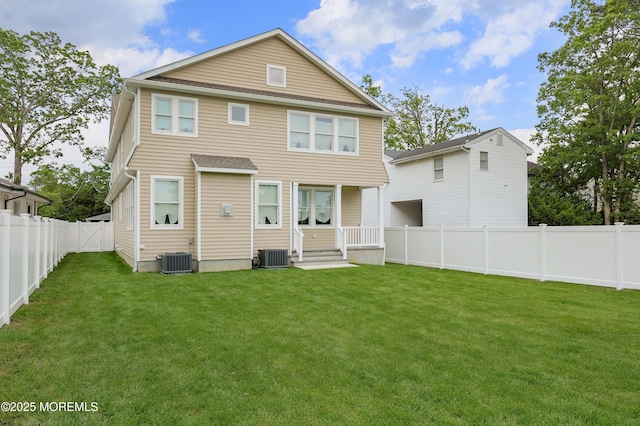 619 Mistletoe Ave, Point Pleasant, NJ 08742 - rear view of property featuring central AC unit