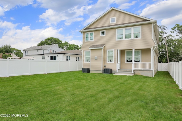 619 Mistletoe Ave, Point Pleasant, NJ 08742 - rear view of property with central air condition unit
