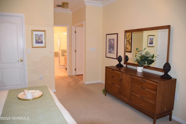 1507 Primrose Pl, Manasquan, NJ 08736 - hall featuring ornamental molding and light colored carpet