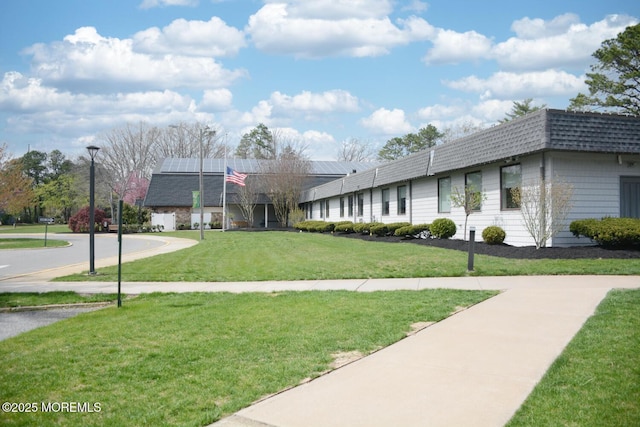 view of community with a lawn