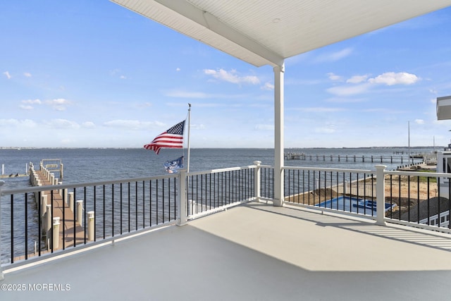 107 Bay Shore Dr, Toms River, NJ 08753 - balcony featuring a water view