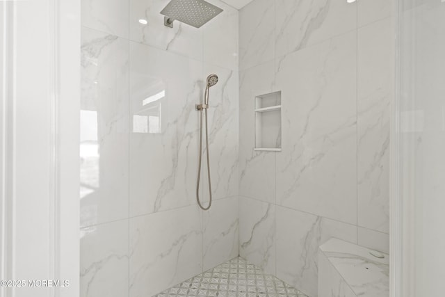 107 Bay Shore Dr, Toms River, NJ 08753 - bathroom featuring a marble finish shower
