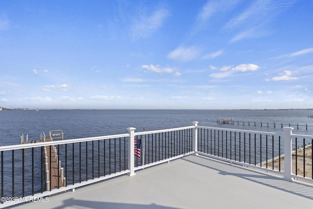 107 Bay Shore Dr, Toms River, NJ 08753 - view of patio featuring a water view