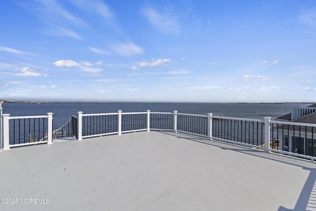 107 Bay Shore Dr, Toms River, NJ 08753 - view of patio / terrace featuring a water view