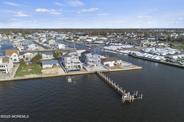 107 Bay Shore Dr, Toms River, NJ 08753 - bird's eye view with a water view