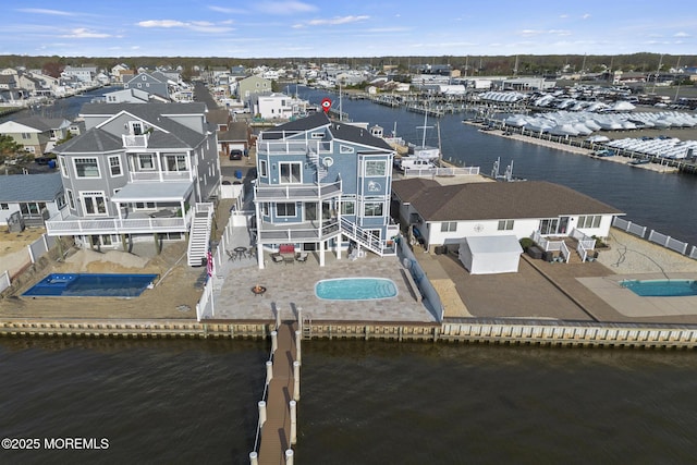 107 Bay Shore Dr, Toms River, NJ 08753 - birds eye view of property with a water view