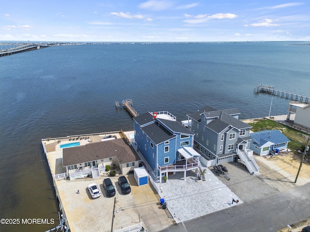 107 Bay Shore Dr, Toms River, NJ 08753 - birds eye view of property featuring a water view