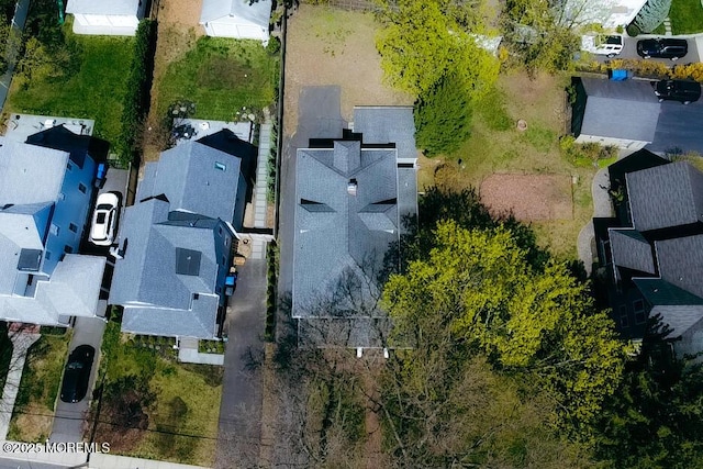 bird's eye view with a residential view