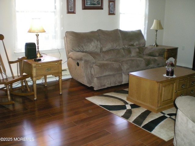 24 Dartmouth St Unit 61, Whiting, NJ 08759 - living room featuring wood finished floors and a wealth of natural light