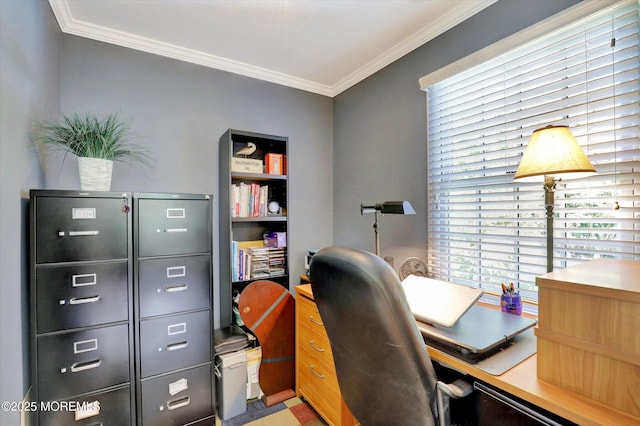4 Briarcliff Ln, Holmdel, NJ 07733 - home office with crown molding