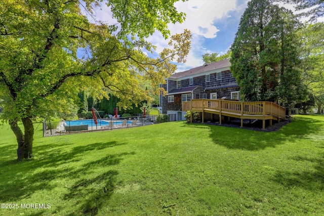 4 Briarcliff Ln, Holmdel, NJ 07733 - view of yard with a deck