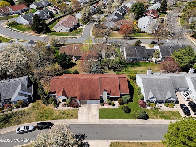 drone / aerial view featuring a residential view