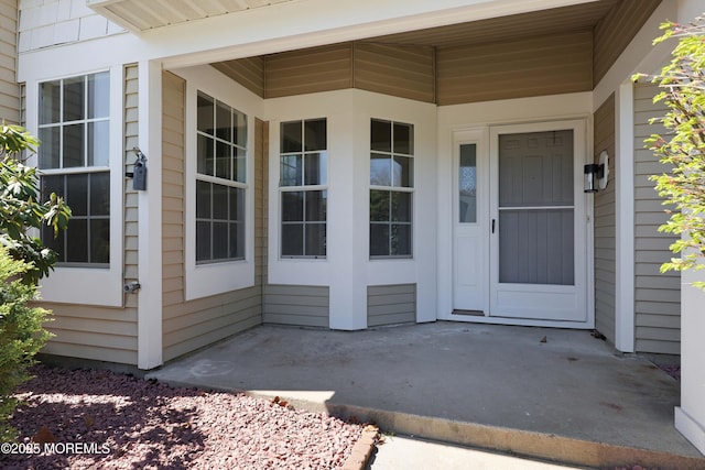 view of exterior entry
