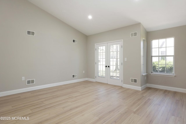 interior space featuring visible vents