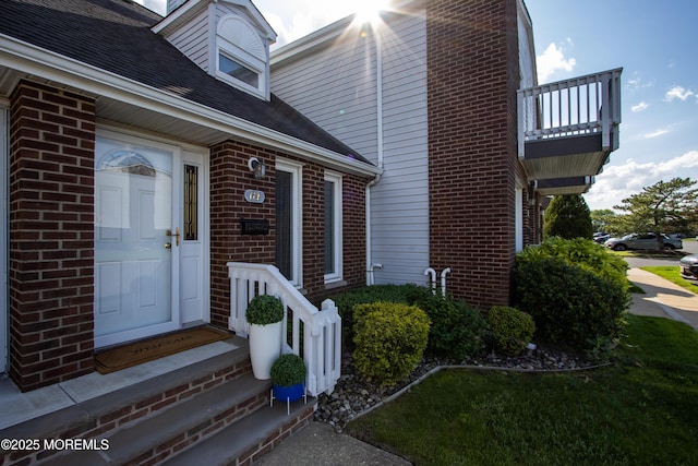25 Meadow Ave Unit 64, Monmouth Beach, NJ 07750 - doorway to property featuring brick siding