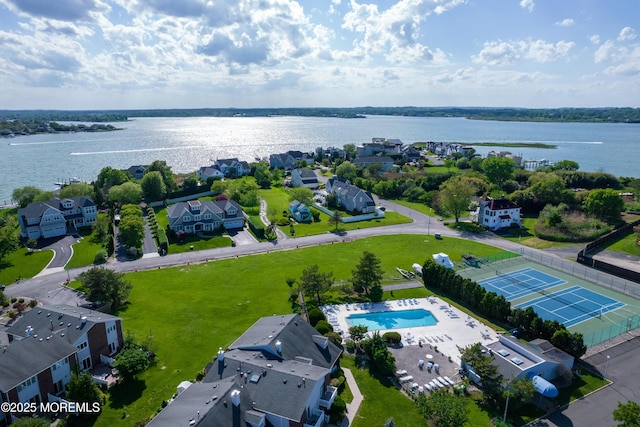 25 Meadow Ave Unit 64, Monmouth Beach, NJ 07750 - aerial view of a nearby body of water and a pool area