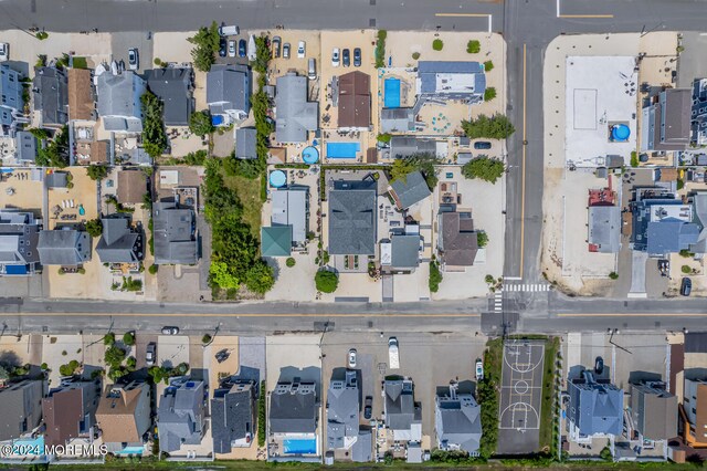 drone / aerial view with a residential view