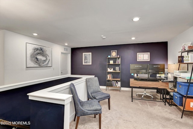 105 Pilot St, Marlboro, NJ 07746 - office featuring carpet floors, baseboards, and recessed lighting