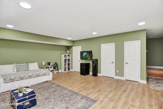 105 Pilot St, Marlboro, NJ 07746 - living room featuring recessed lighting, wood finished floors, and baseboards