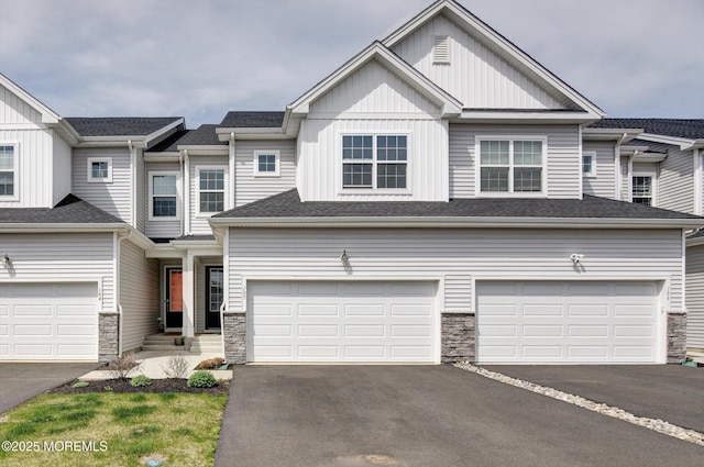 105 Pilot St, Marlboro, NJ 07746 - multi unit property featuring driveway, stone siding, and board and batten siding
