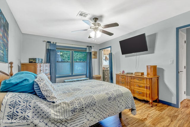 627 Huntington Dr Unit C, Lakewood, NJ 08701 - bedroom with light wood-style floors, baseboards, and a ceiling fan