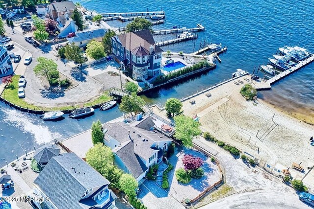 42 Circle Ct, Brick, NJ 08723 - aerial view with a water view