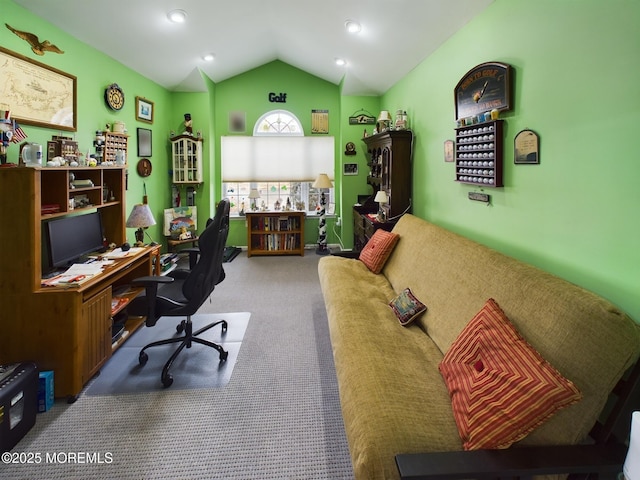 89 Pebble Beach Blvd, Jackson, NJ 08527 - office with lofted ceiling and carpet flooring
