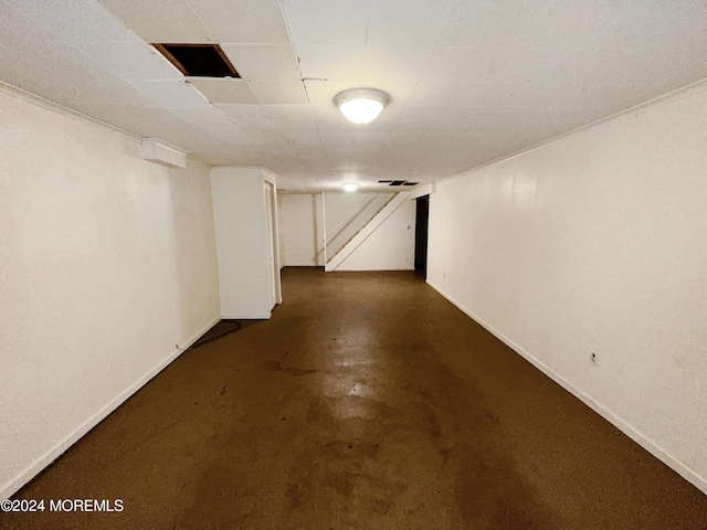 11 Green Hills Rd, East Brunswick, NJ 08816 - finished below grade area featuring baseboards