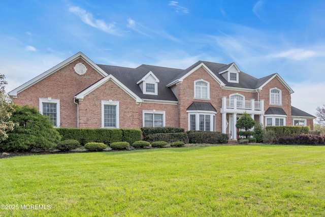 3 Scenic Way, Monroe, NJ 08831 - colonial house with a front lawn and brick siding