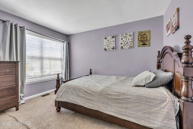 30 Frost Ln, East Windsor, NJ 08520 - bedroom with baseboards, carpet flooring, and visible vents