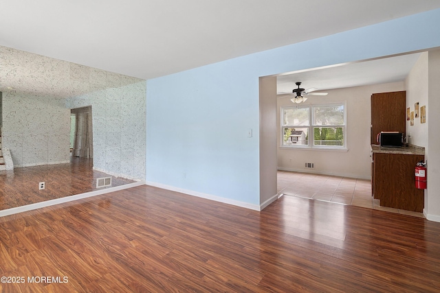 5 Pennsylvania Ave, Jackson, NJ 08527 - unfurnished living room with a ceiling fan and light wood-style floors