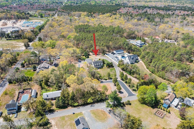 159 Sprague Ave, West Creek, NJ 08092 - aerial view with a wooded view