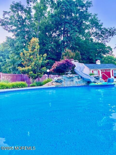 191 Robertsville Rd, Freehold, NJ 07728 - view of swimming pool featuring fence and a fenced in pool
