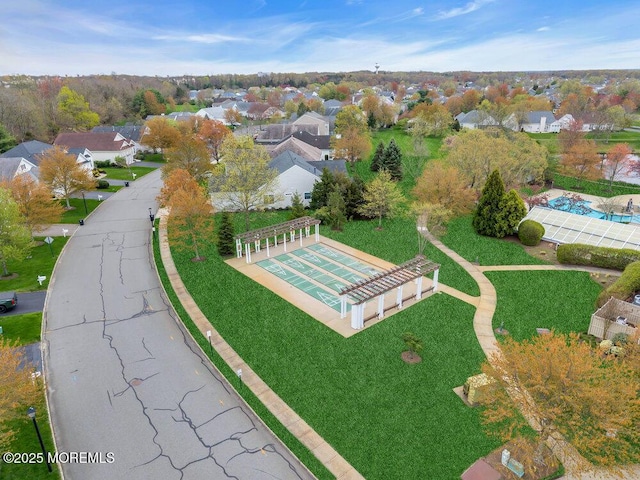 birds eye view of property featuring a residential view