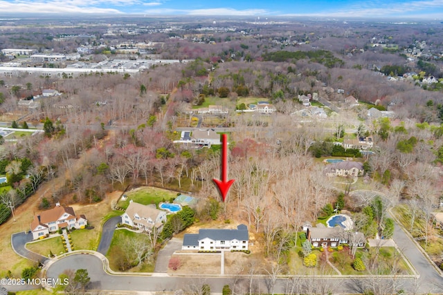birds eye view of property