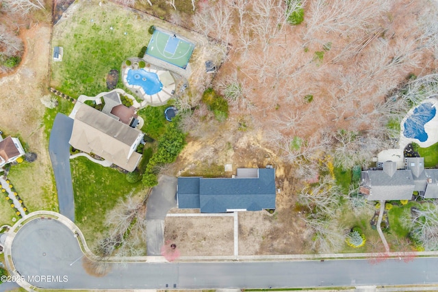birds eye view of property