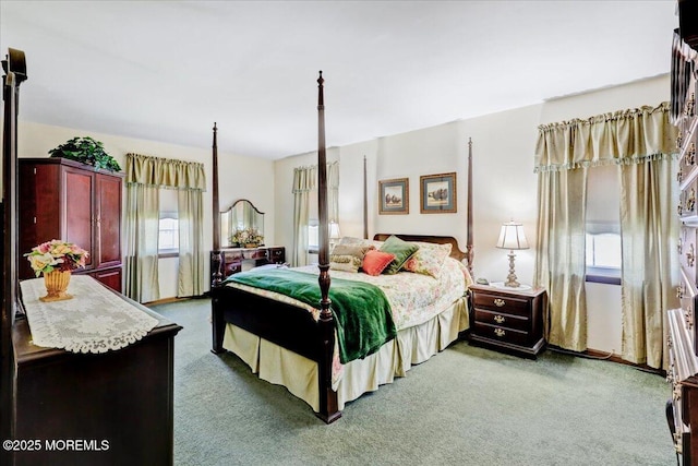 bedroom with carpet floors