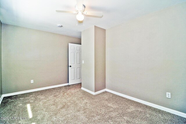 330 Dallas Dr, Toms River, NJ 08753 - carpeted empty room with baseboards and ceiling fan