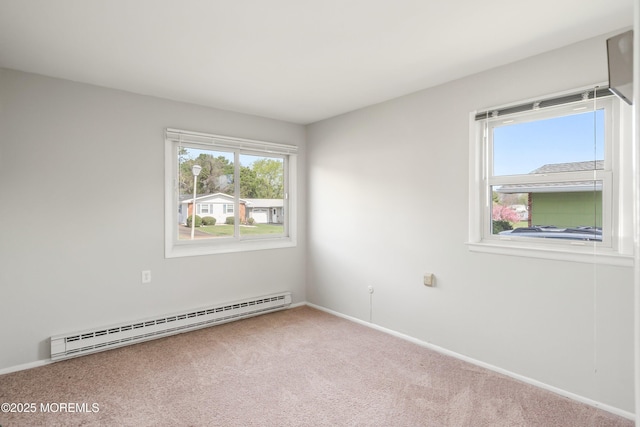 37 Central Blvd, Brick, NJ 08724 - unfurnished room featuring baseboard heating, baseboards, and carpet flooring